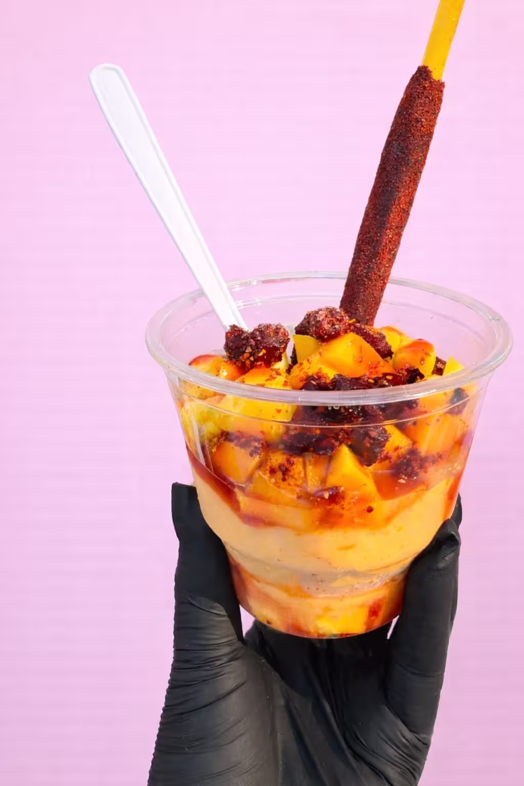 Sorbet with toppings